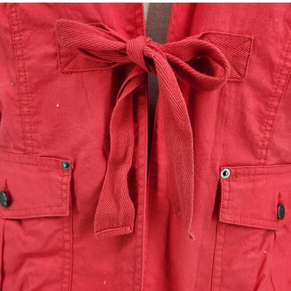 Gili Red Cotton Jacket - Picture 6 of 7